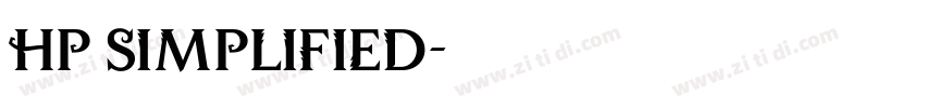 hp simplified字体转换